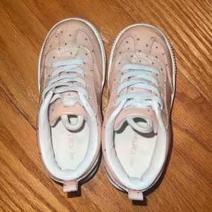 Carter’s pink sparkly polka dot sneakers